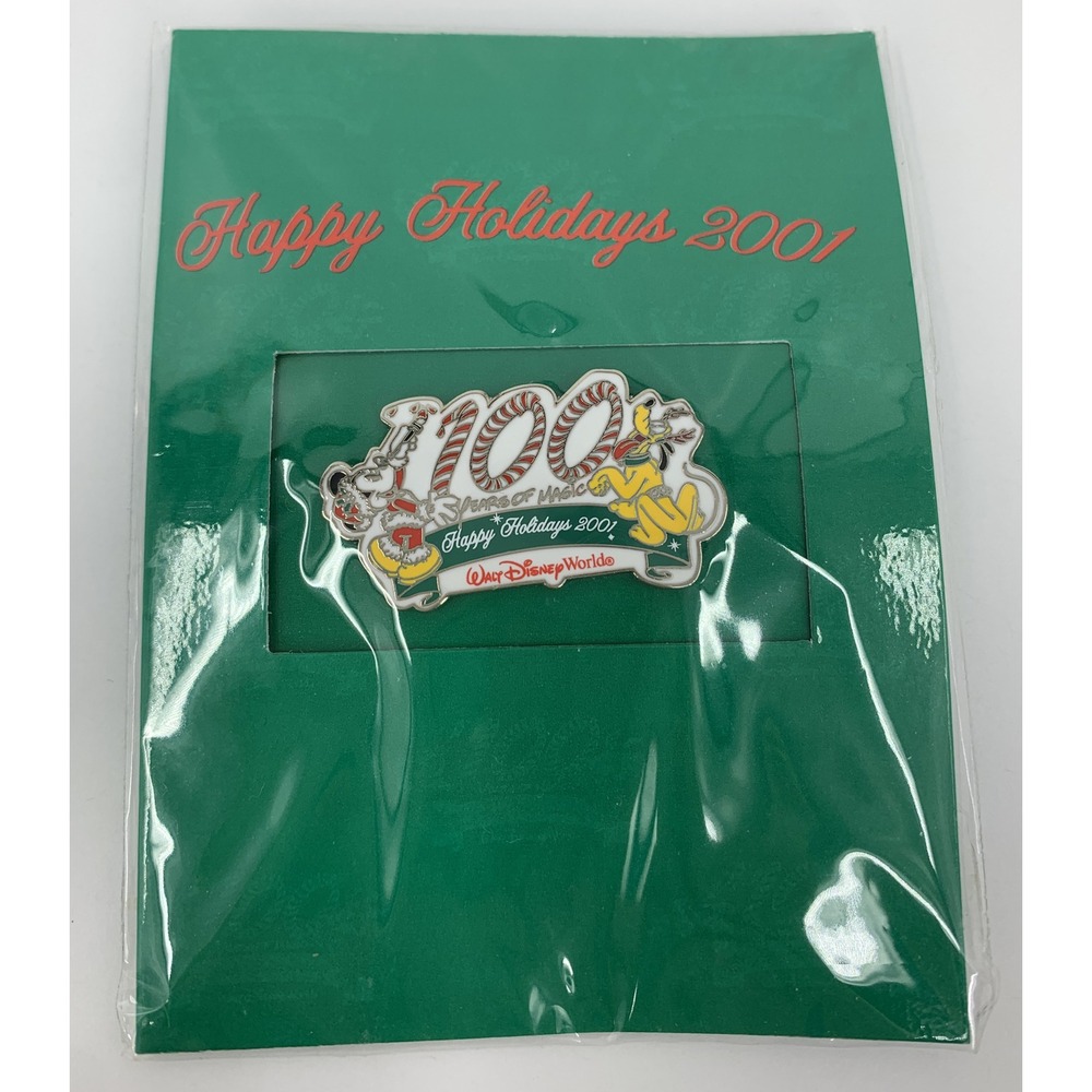 Disney Pin 12819 WDW Cast Member Exclusive 2001 Holiday 100 Years of Magic